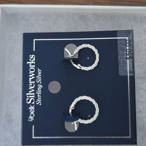NWT Sterling Silver Loop Earrings
